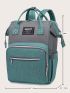 Letter Patch Zip Front Backpack