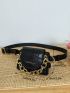 Mini Croc Embossed Belt Bag