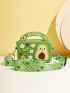 Mini Cartoon Avocado Design Pop It Square Bag