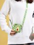 Mini Cartoon Avocado Design Pop It Square Bag