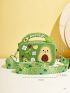 Mini Cartoon Avocado Design Pop It Square Bag