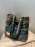 Tartan Large Capacity Tote Bag