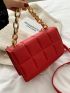 Mini Plaid Flap Chain Square Bag