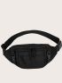 Large Capacity Buckle Decor Fanny Pack