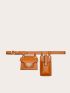 Mini Double Pocket Flap Belt Bag