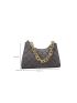 Velvet Quilted Chain Satchel Bag