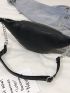 Chain Decor Zip Pocket Fanny Pack