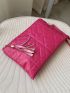 Quilted Tassel Decor Clutch Bag