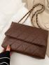 Quilted Flap Chain Shoulder Bag