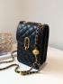 Mini Quilted Chain Crossbody Bag