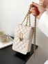 Mini Quilted Flap Chain Phone Bag