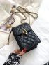 Mini Quilted Chain Crossbody Bag