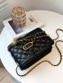 Mini Quilted Chain Crossbody Bag