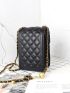 Mini Quilted Chain Crossbody Bag