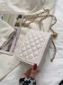 Mini Quilted Flap Chain Phone Bag