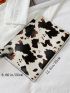 Cow Print Clutch Bag