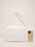 Quilted Flap Square Bag