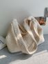 Minimalist Corduroy Shopper Bag