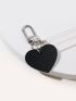 Heart Design Letter Graphic Bag Charm
