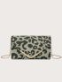 Leopard Pattern Chain Square Bag