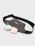 Metal Decor Leopard Pattern Fanny Pack