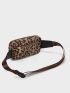 Metal Decor Leopard Pattern Fanny Pack