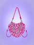 Sweetness Leopard Graphic Fluffy Tote Bag
