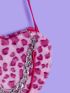 Sweetness Leopard Graphic Fluffy Tote Bag
