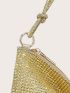 Allover Rhinestone Decor Square Bag