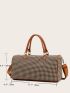 Houndstooth Pattern Large Capacity Duffel Bag