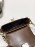 Mini Minimalist Turn-lock Flap Saddle Bag