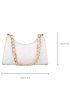 Quilted Chain Baguette Bag