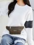 Metal Decor Geo Graphic Fanny Pack