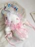 Mini Rabbit Design Fluffy Shoulder Bag