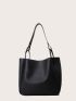 Minimalist Bucket Bag With Coin Purse