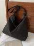 Minimalist Knot Decor Nylon Shoulder Bag