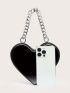 Mini Heart Design Rhinestone Decor Novelty Bag