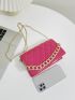 Mini Quilted Flap Chain Square Bag