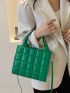 Geo Embossed Square Bag