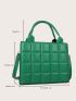 Geo Embossed Square Bag