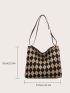 Colorblock Geo Graphic Bucket Bag