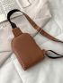 Letter Embossed Sling Bag