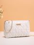 Minimalist Quilted Chain Square Bag