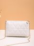 Minimalist Quilted Chain Square Bag