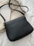 Buckle Decor Flap Square Bag