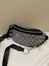 Allover Studded Decor Fanny Pack