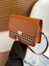 Mini Colorblock Geo Graphic Flap Square Bag