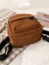 Mini Corduroy Pocket Front Classic Backpack