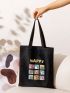 Large Capacity Cartoon Graphic Shopper Bag