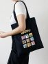 Large Capacity Cartoon Graphic Shopper Bag